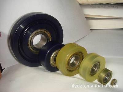 各型號聚氨酯PU軸承包膠輪與輸送軸承包膠 非標(biāo)定制與圖片大全